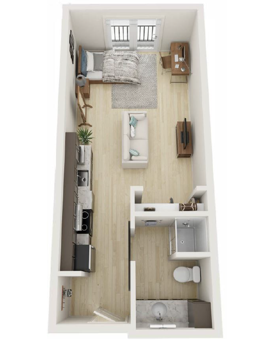 Floorplan for Unit A1