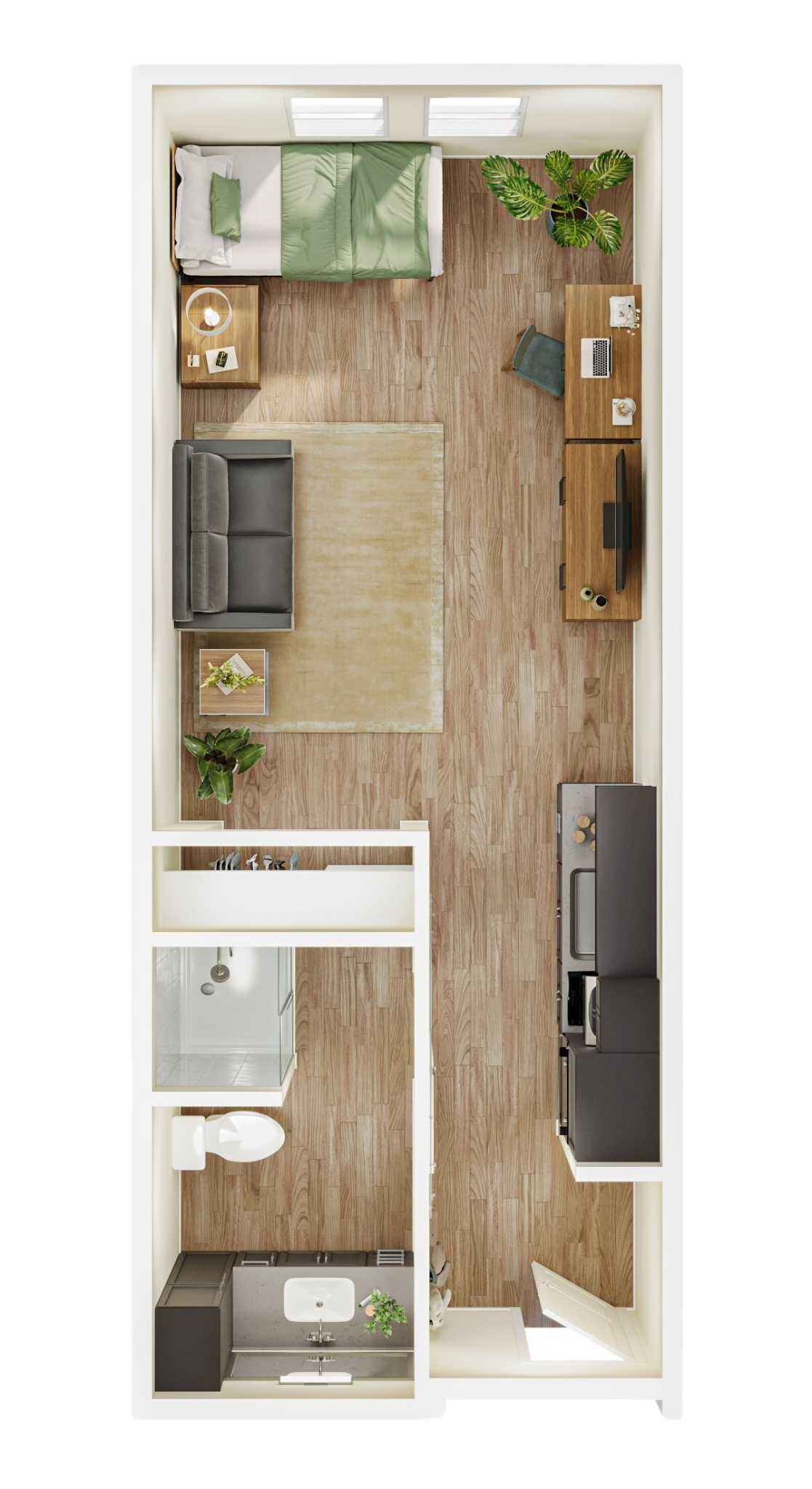 Floorplan for Unit B1